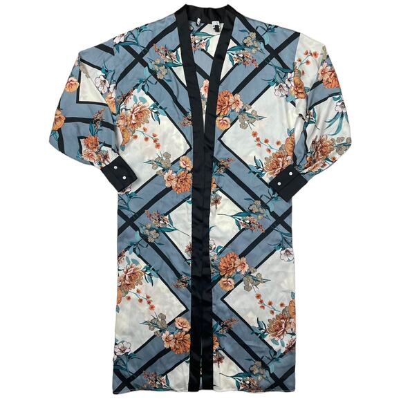 Lulus Kimono Floral Dress - Picture 1 of 6